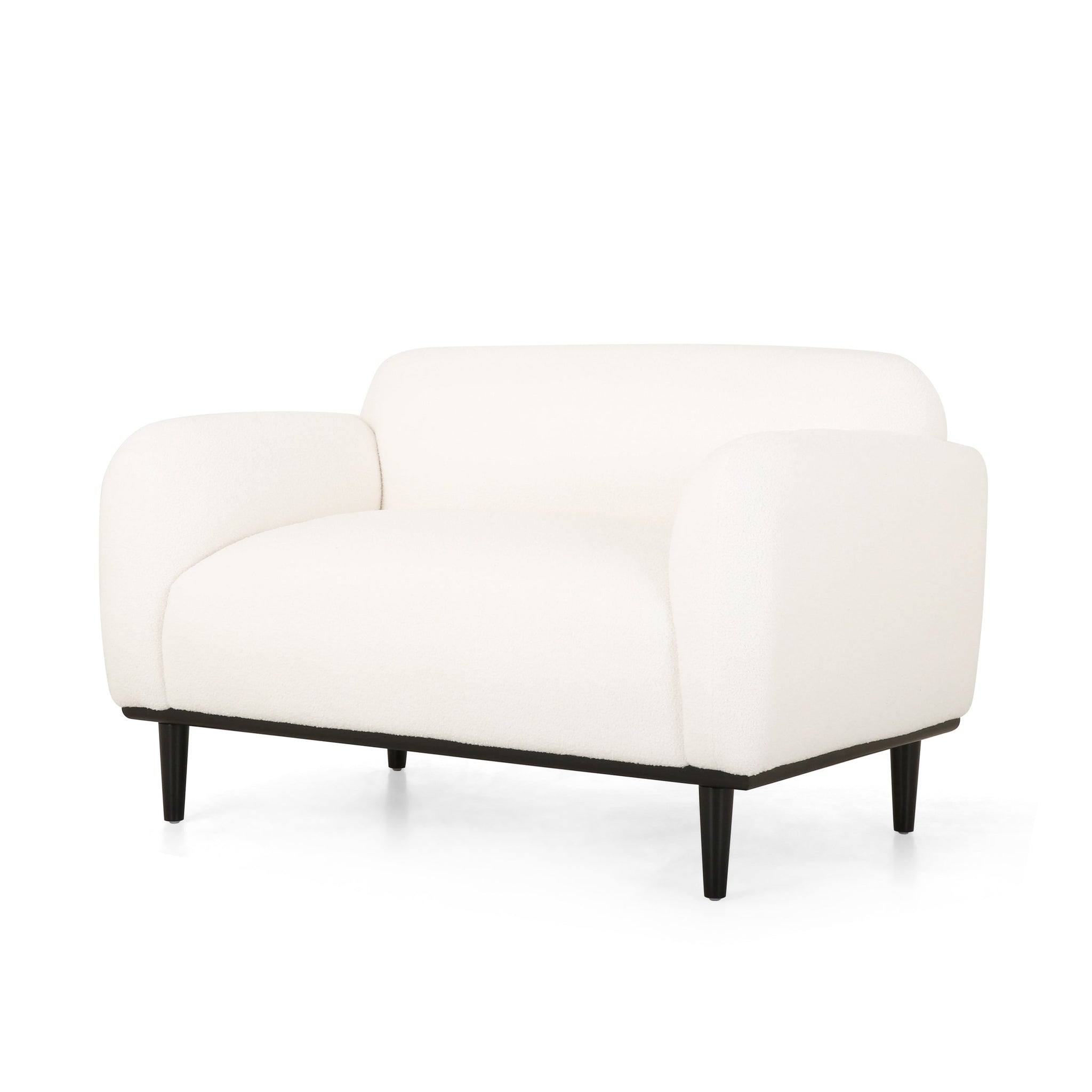 Bouclé Fabric Loveseat Sofa - 50 Inch by HouseOfZazla