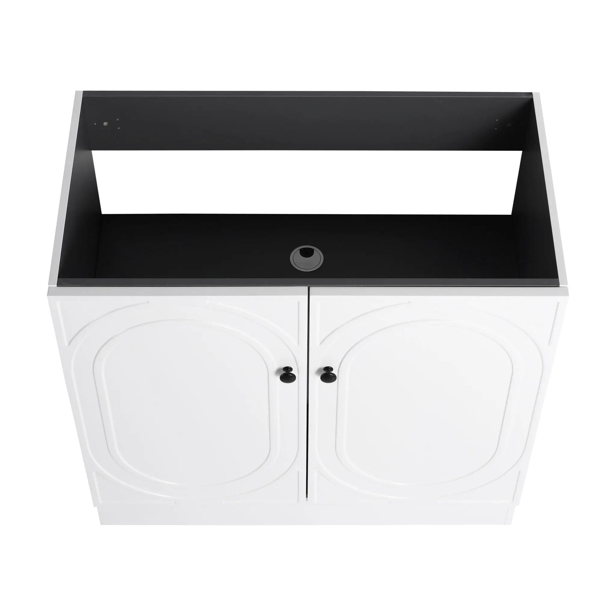 Modern Freestanding Bathroom Vanity With Soft Close Cabinet Doors by HouseOfZazla