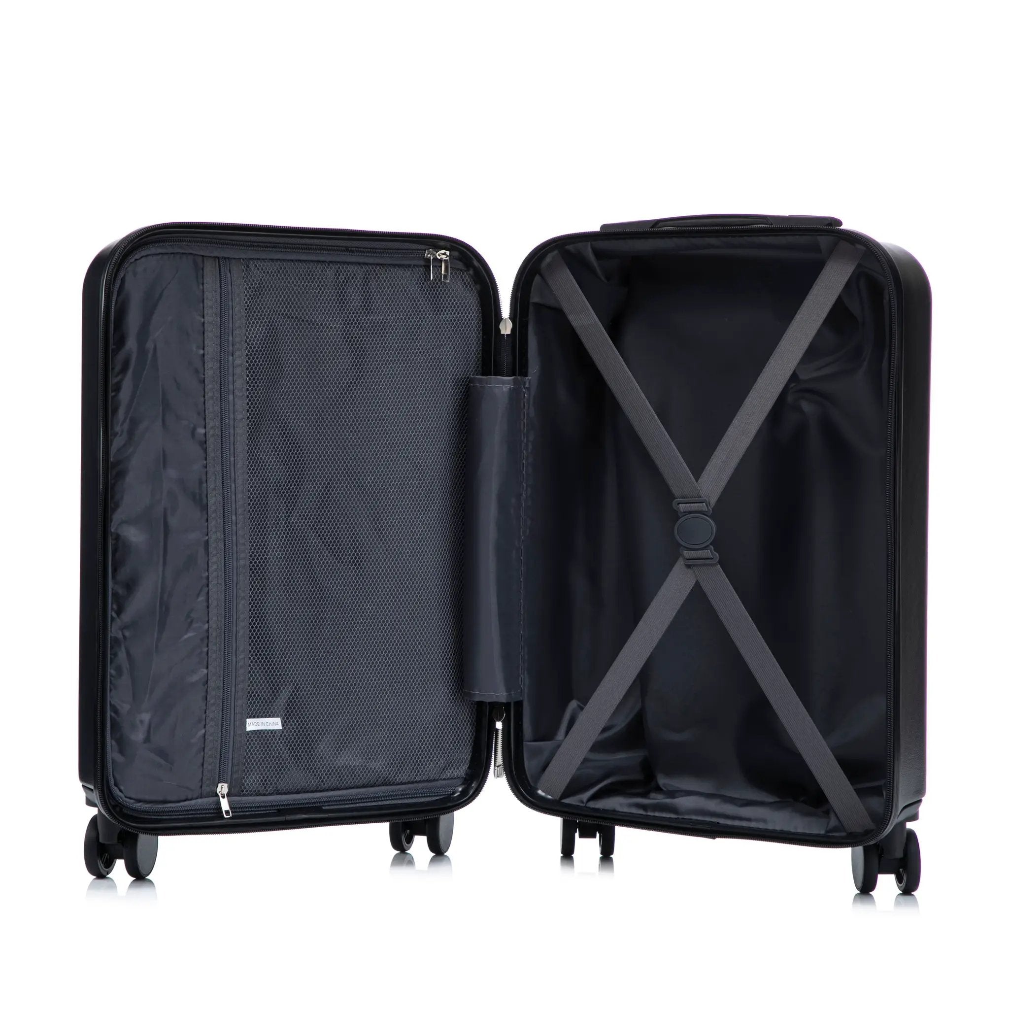 14' & 20' ABS Spinner Wheel Luggage Set with Cosmetic Case by HouseOfZazla