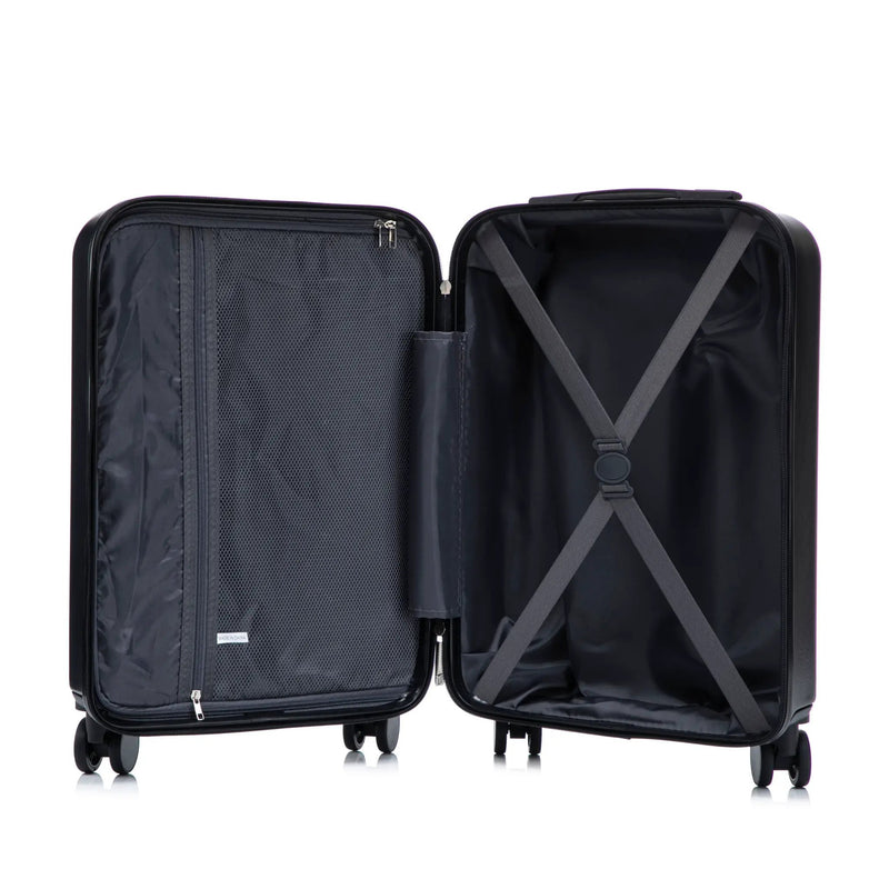 14' & 20' ABS Spinner Wheel Luggage Set with Cosmetic Case by HouseOfZazla