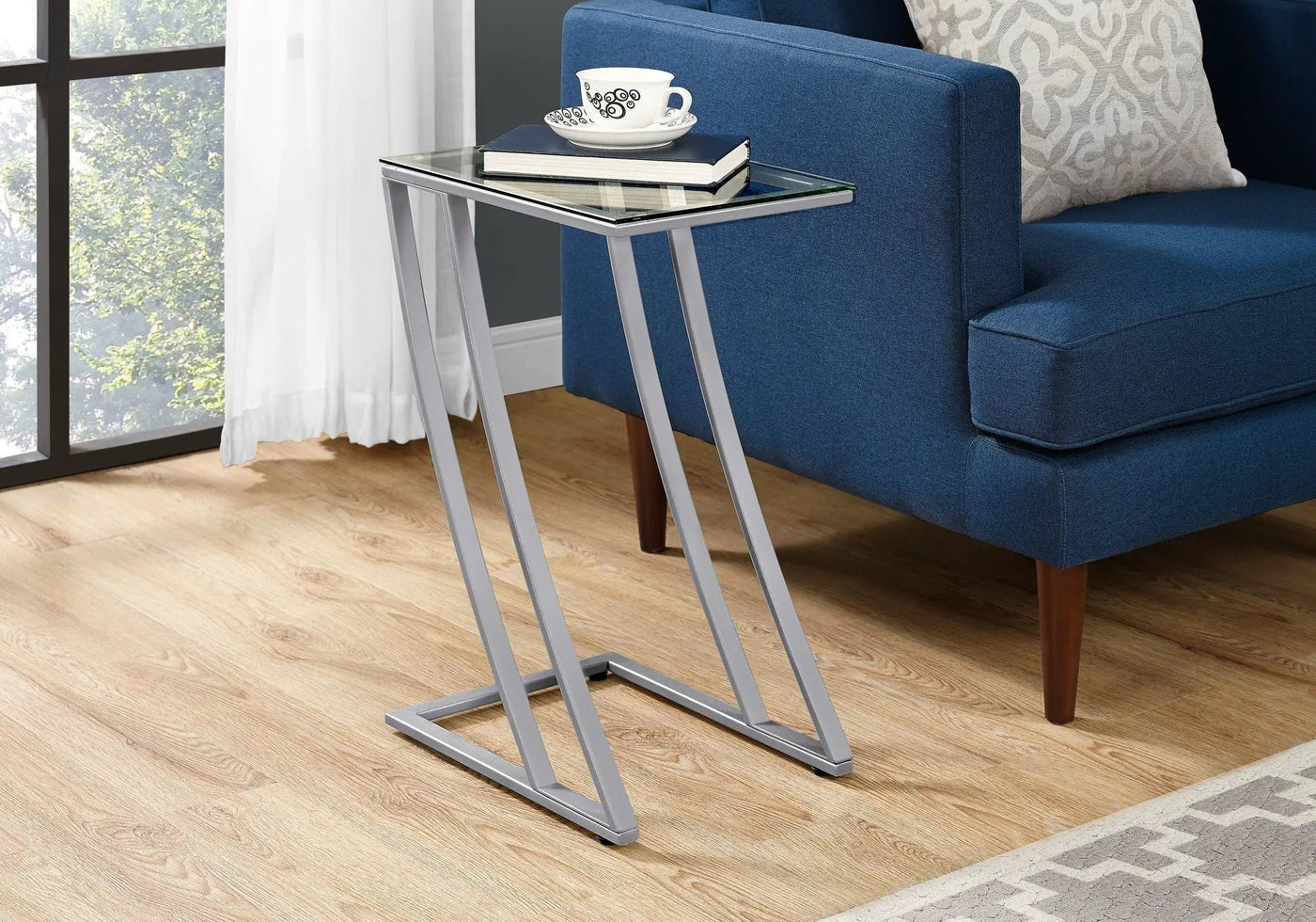 Accent Table, C - Shaped, Sturdy Construction, Contemporary & Modern by Unique Piece Furniture