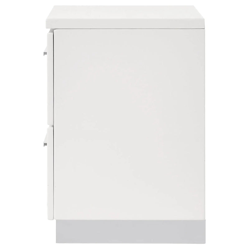 Dulcey - 2 Drawer Nightstand - Gloss White