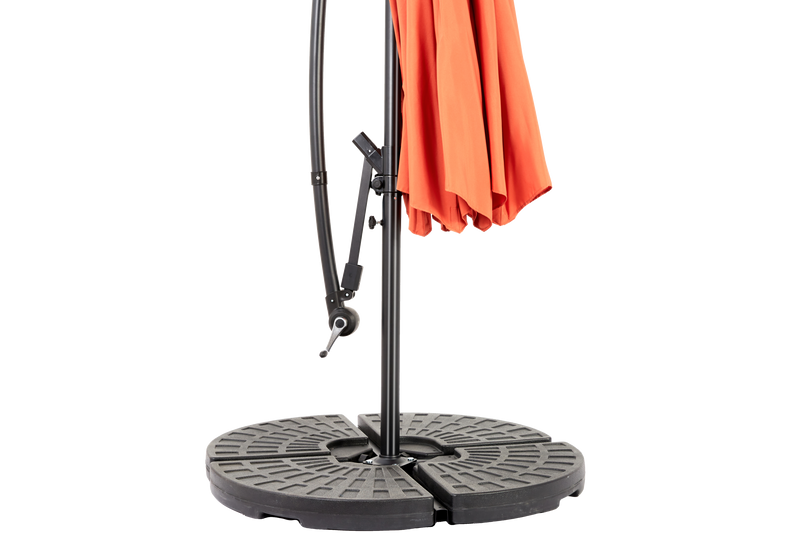 10ft Offset Hanging Market Patio Umbrella with Easy Tilt Adjustment by HouseOfZazla