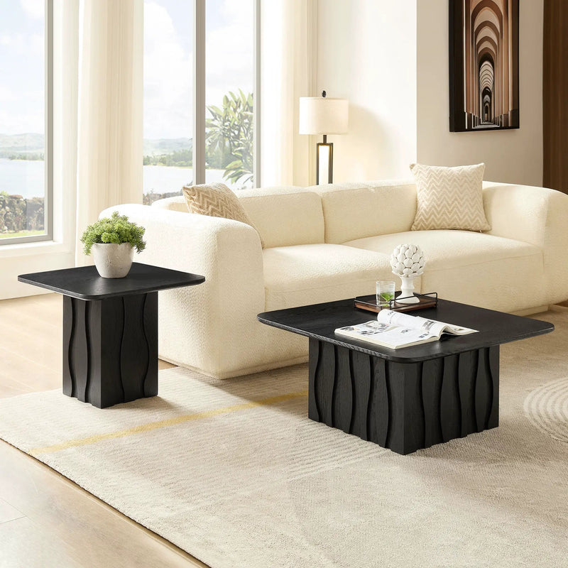2PCS Nesting Square Coffee Table Set by HouseOfZazla