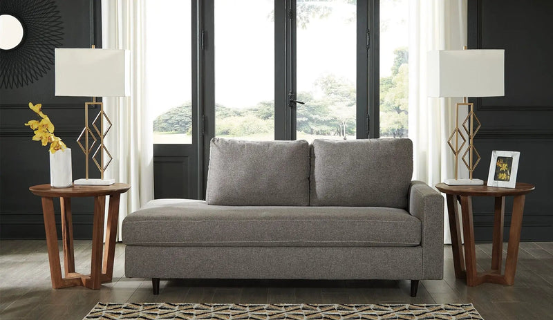 Lyman - RAF Corner Chaise - Graphite by Unique Piece Furniture