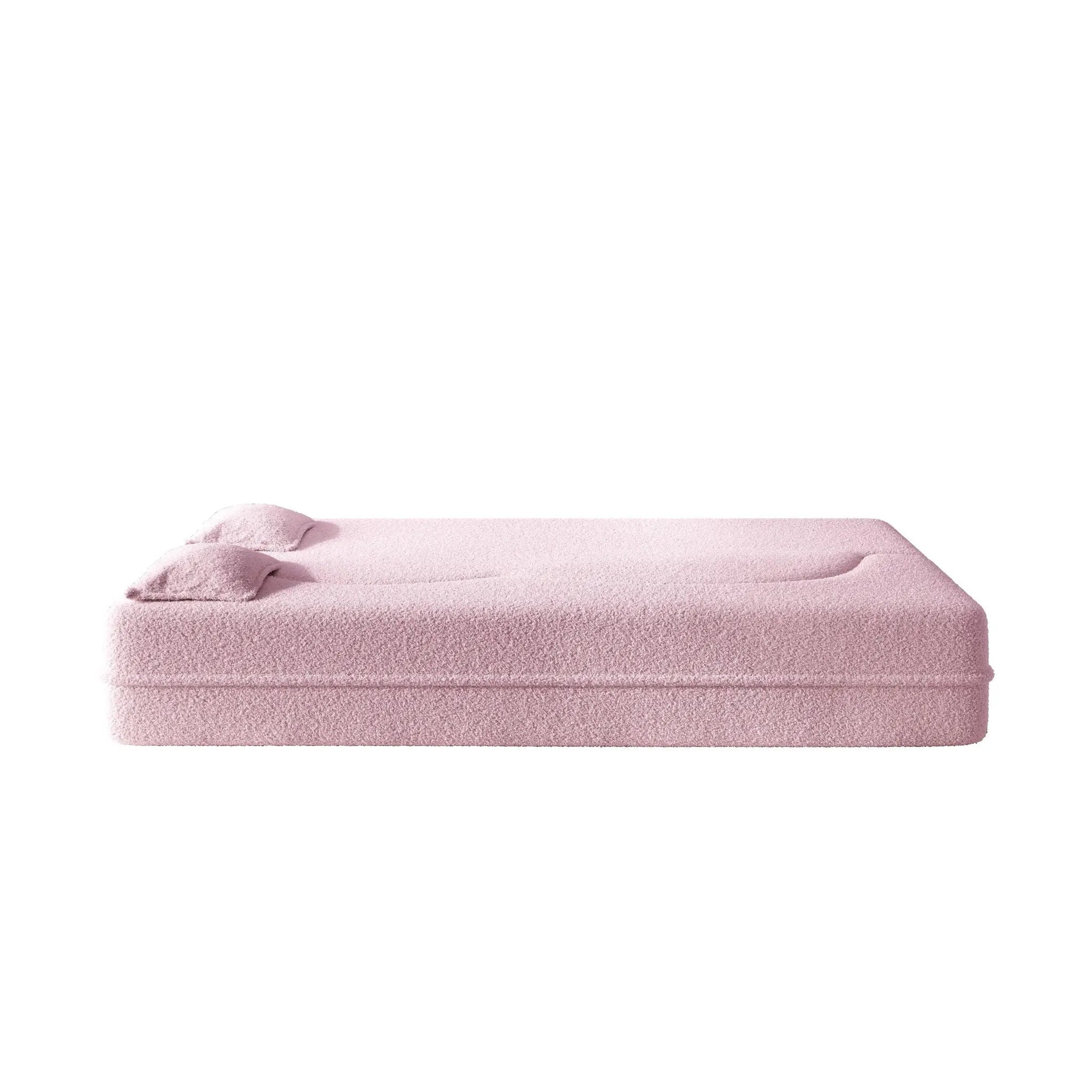 Modern Floor Sleeper Sofa Bed With 2 Pillows, Convertible Twin Size Folding Mattress For Living Room by HouseOfZazla