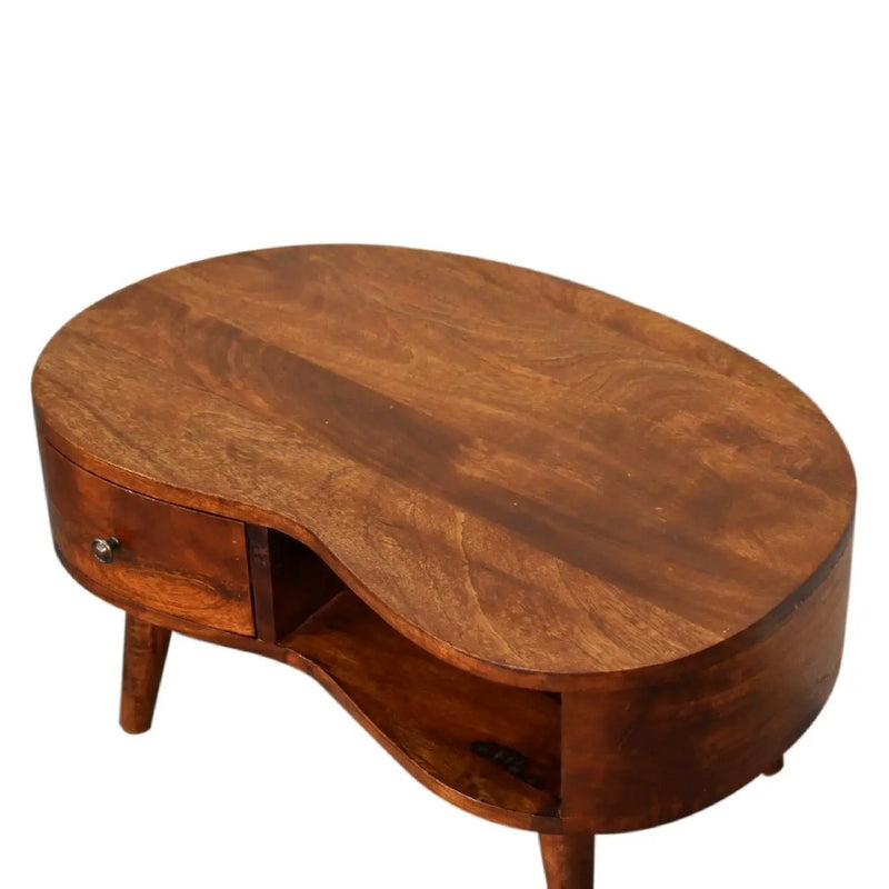 Wave Coffee Table With 1 Drawer by HouseOfZazla