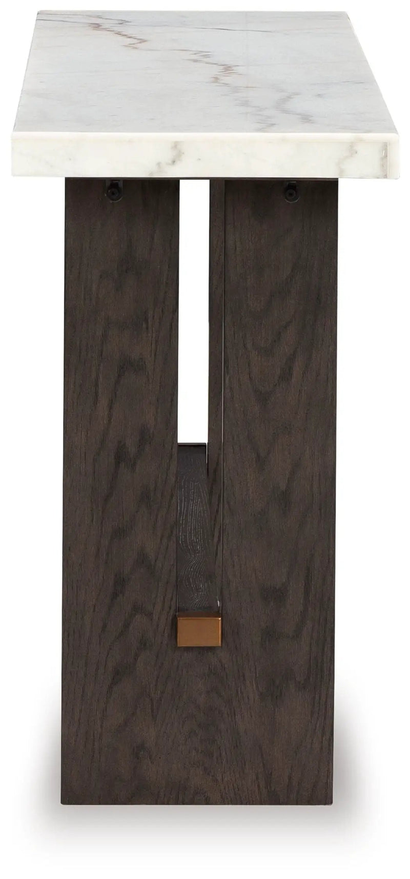 Burkhaus - Sofa Table - White / Dark Brown by Unique Piece Furniture