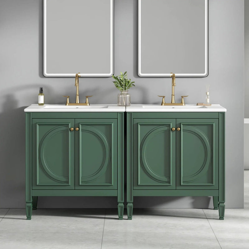 Bathroom Vanity With Sink With 2 Doors And Adjustable Shelf by HouseOfZazla