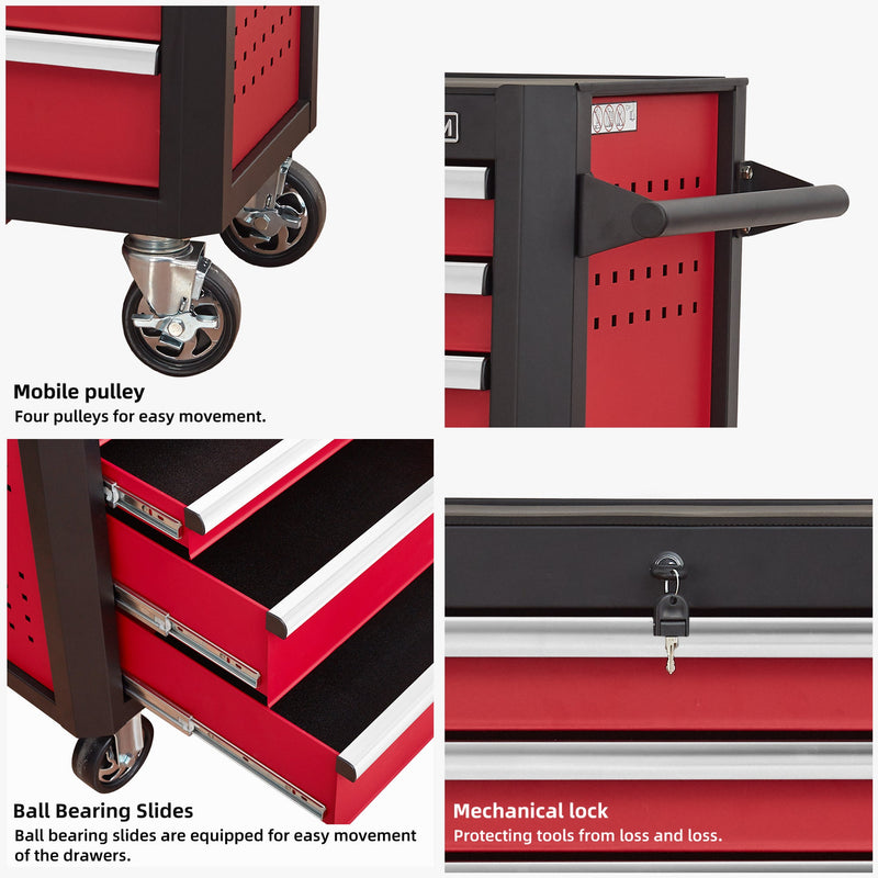 7-Drawer Rolling Tool Chest with Locking Wheels & Drawers by HouseOfZazla