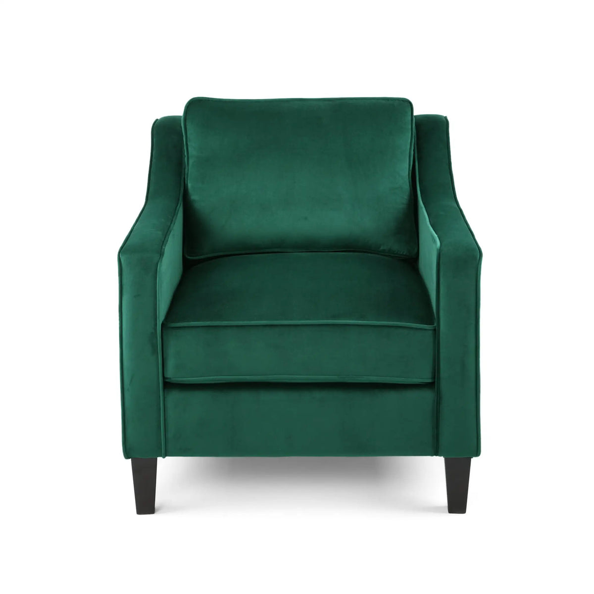 Green Velvet Upholstered Club Chair, photo 4 of 10