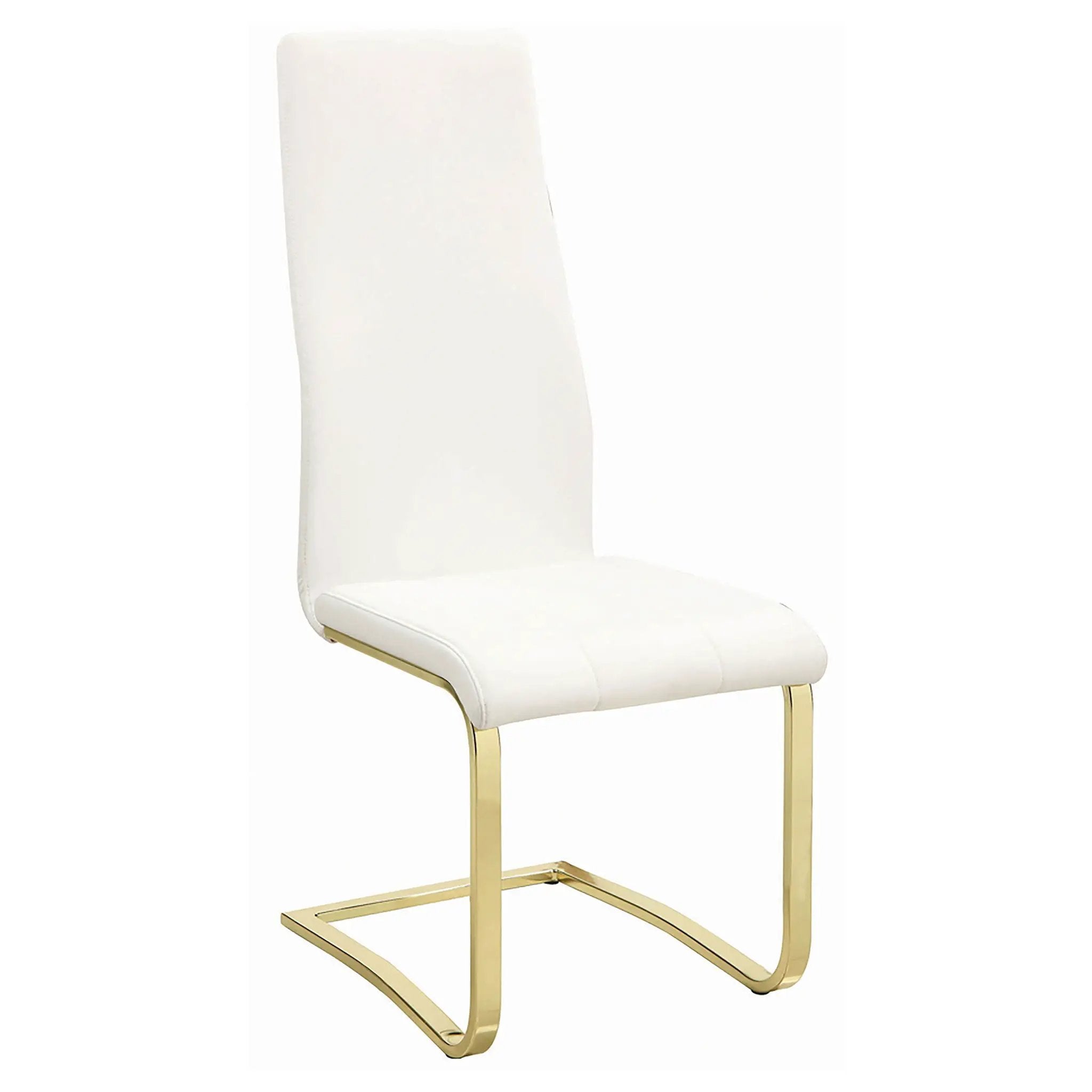 Whittingham - Dining Side Chair (Set of 4) - White / Gold by HouseOfZazla