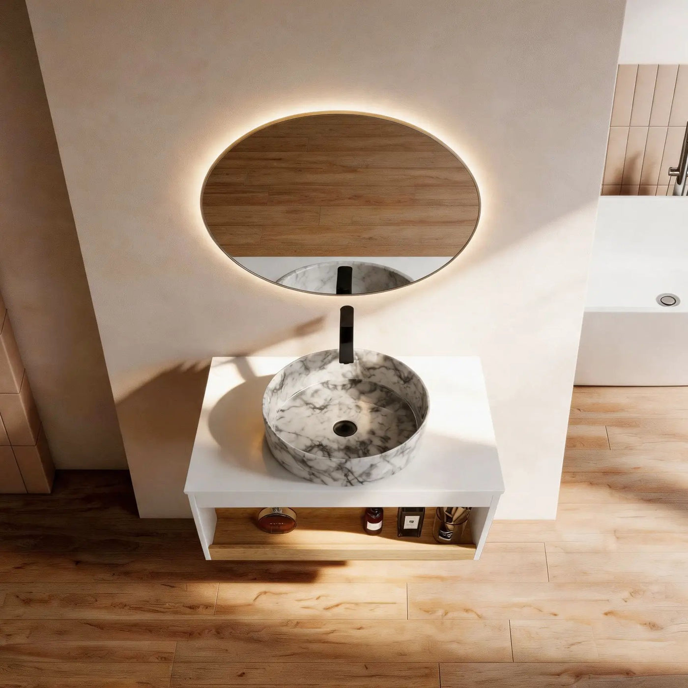 Floating Bathroom Vanity With Vessel Sink by Unique Piece Furniture