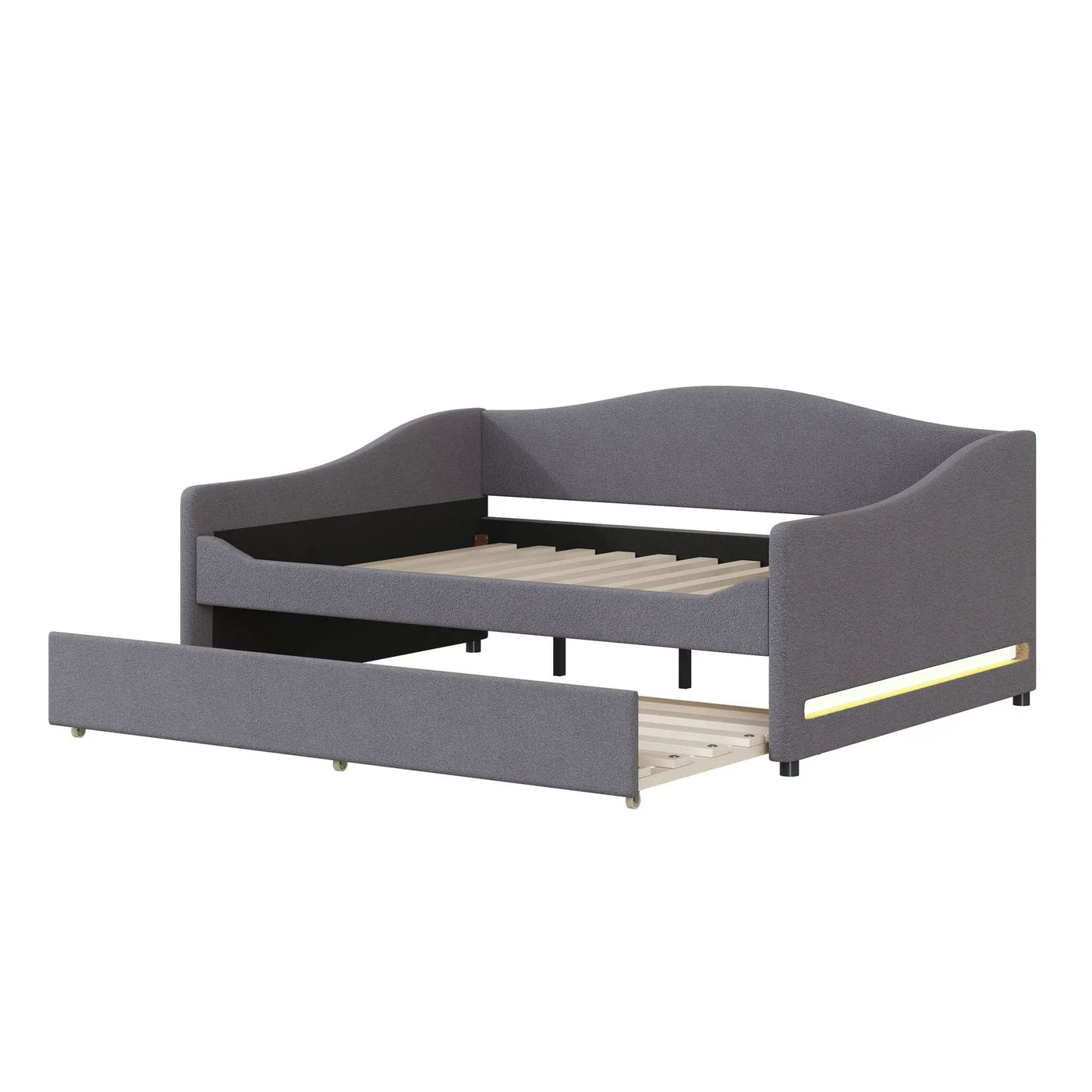 Upholstered Daybed With Light And Trundle by Unique Piece Furniture