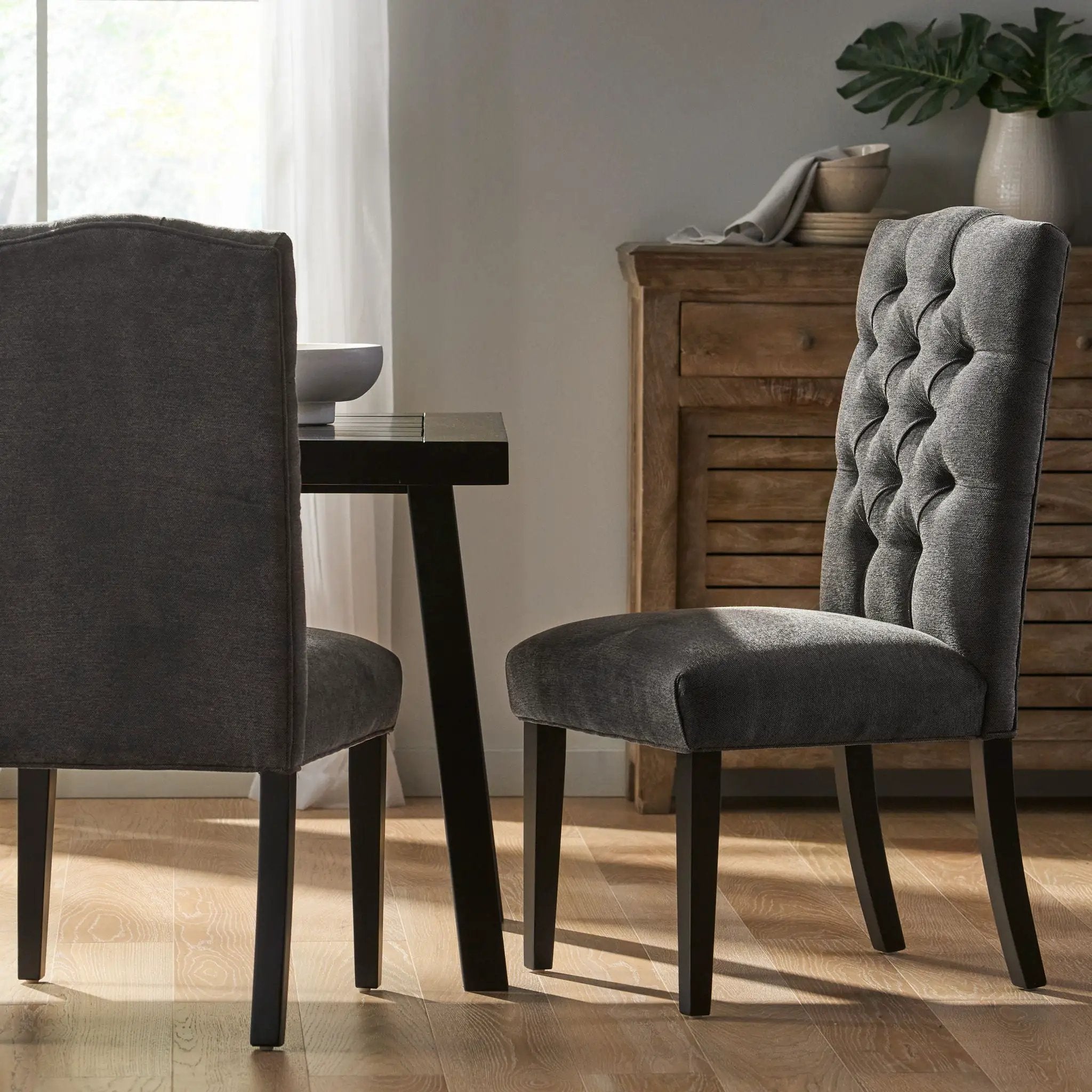 Harriet Tufted Dining Chair With Button Tufting And Diamond Stitching by HouseOfZazla