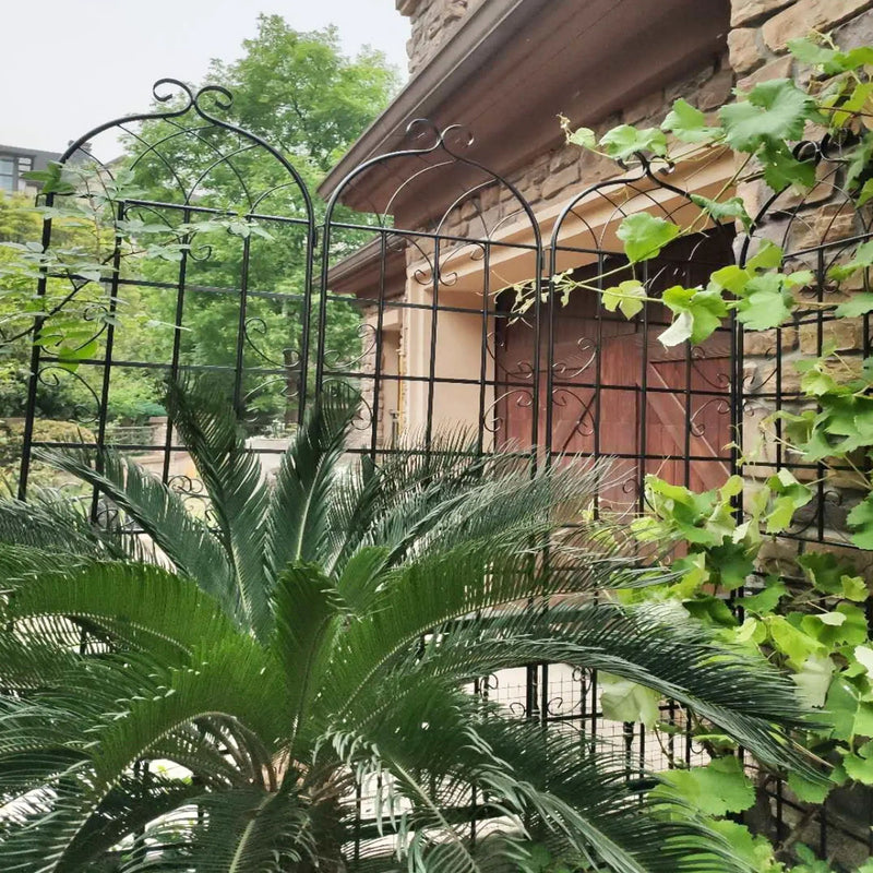 Metal Garden Rustproof Trellis For Climbing Plants Outdoor Flower Support by HouseOfZazla