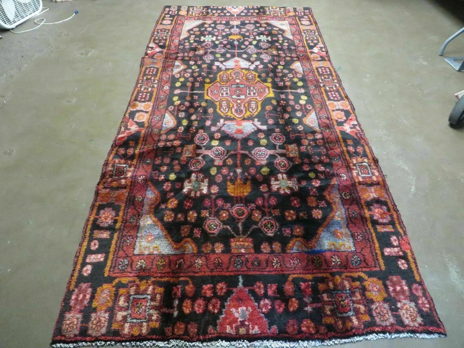 4' X 10' Antique Handmade Tribal Turkish Oriental Floral Wool Rug Organic Nice by Jewel Rugs