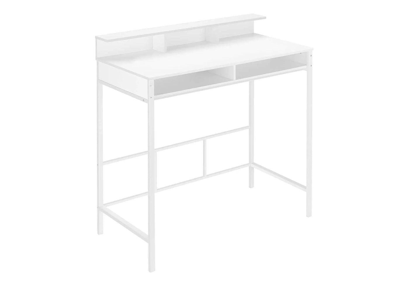 Computer Desk For Home Office, Standing, Storage Shelves, Laptop, Contemporary & Modern by Unique Piece Furniture