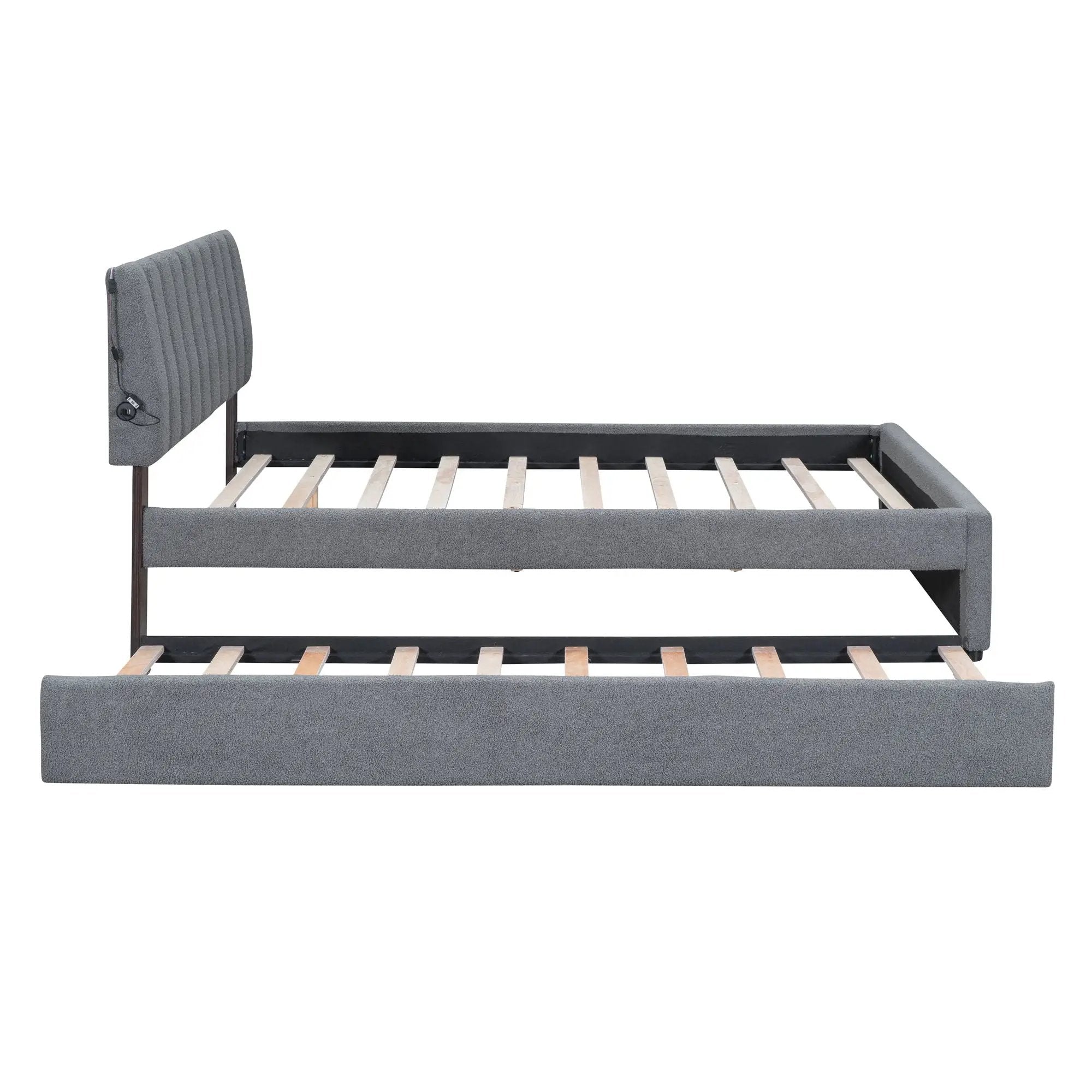 Upholstered Platform Bed With Trundle by Unique Piece Furniture