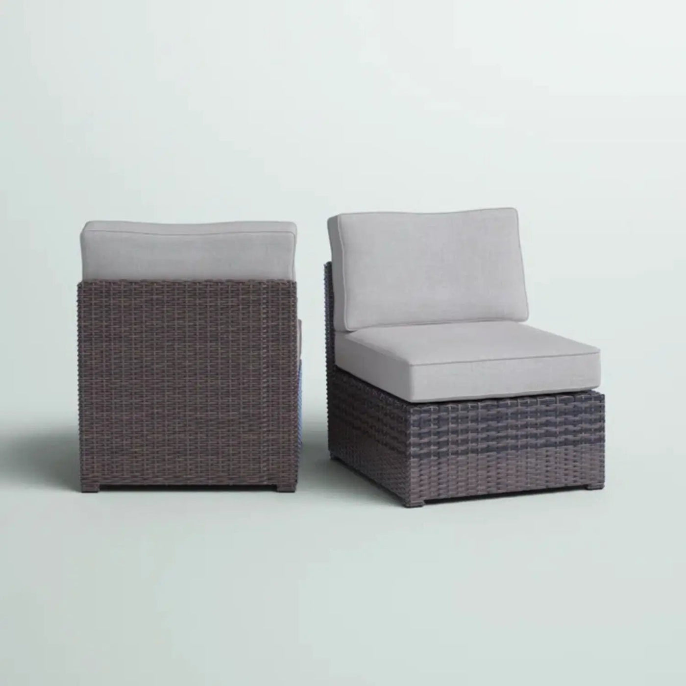 Armless Patio Chair With Cushions by HouseOfZazla