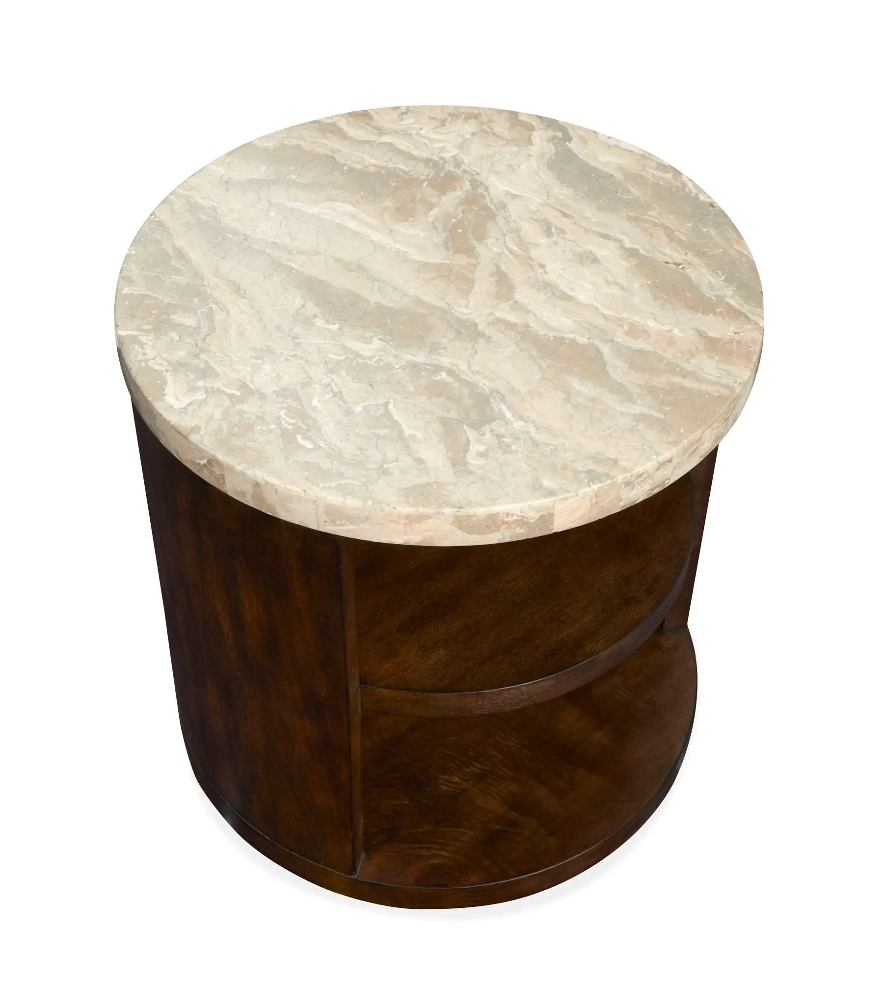 McPherson - Round End Table - Burnt Umber by Unique Piece Furniture
