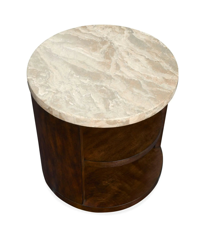 McPherson - Round End Table - Burnt Umber by Unique Piece Furniture