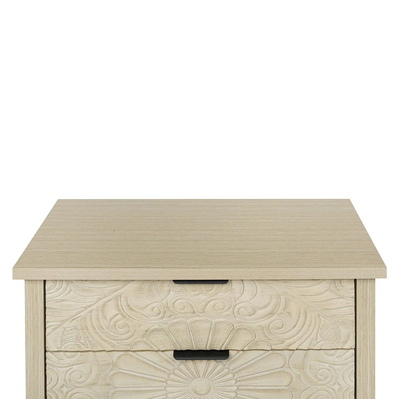 3 Drawer Cabinet - Natural Wood Finish by HouseOfZazla