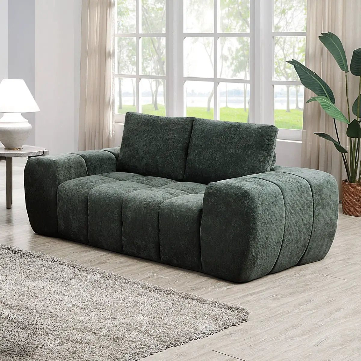 Medwin - Loveseat - Green by Unique Piece Furniture