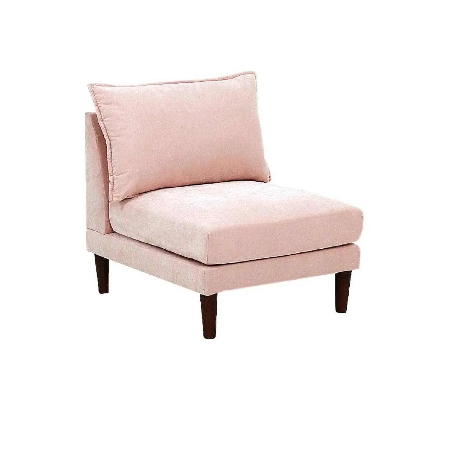 Modular L-Sectional Set With Ottomans - Pink by HouseOfZazla