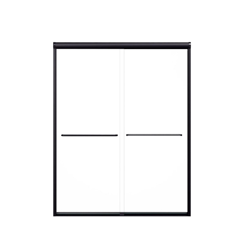 Modern Semi Frameless Double Sliding Shower Door by HouseOfZazla