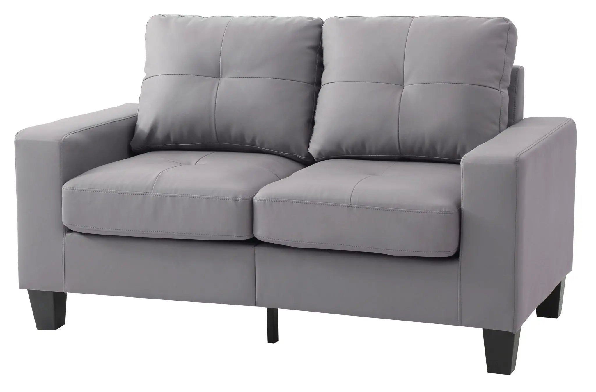 Upholstered Track Arm Loveseat For Cozy Spaces by Unique Piece Furniture