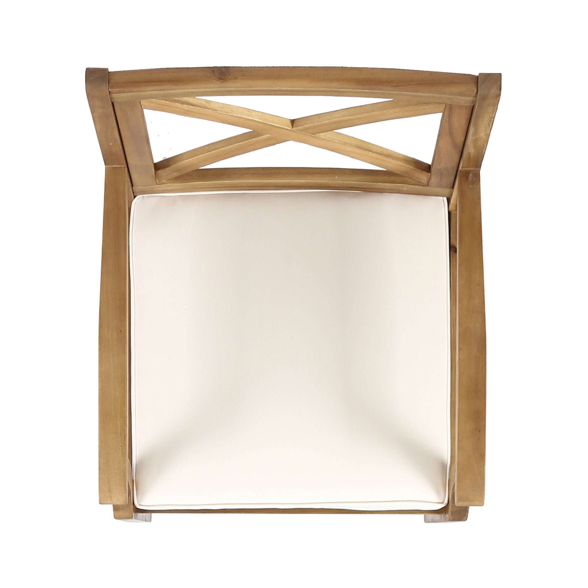 Perla Dining Chair 2-Piece Set with Cream Cushions by HouseOfZazla
