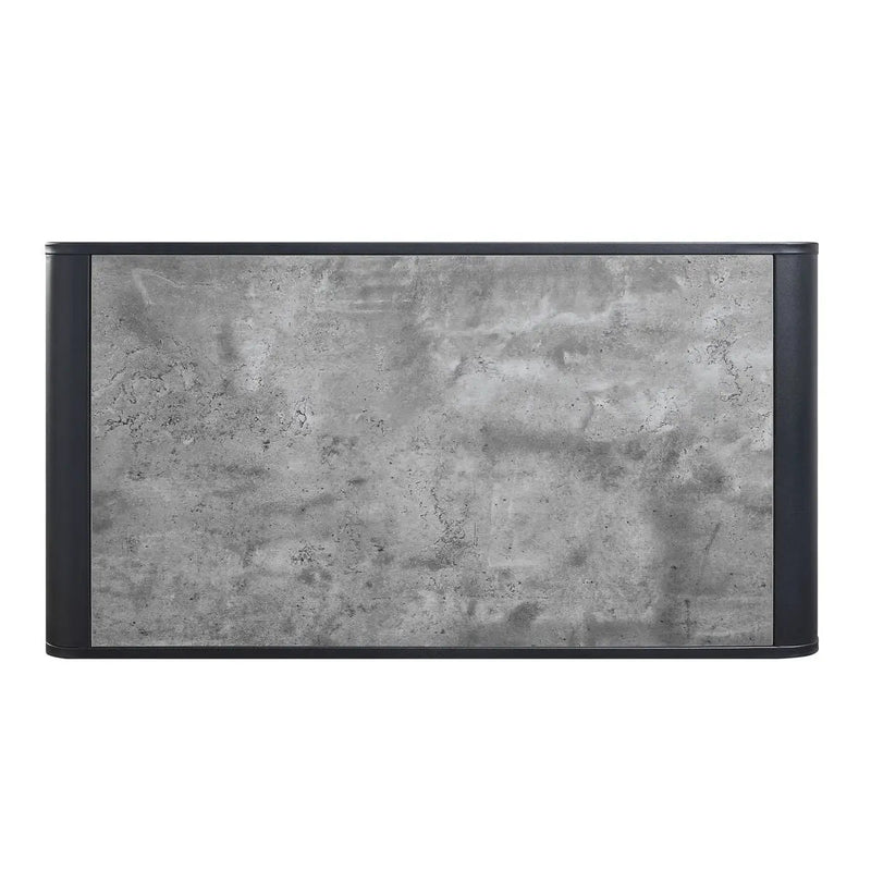 Raziela - Concrete Coffee Table - Black / Gray by Unique Piece Furniture