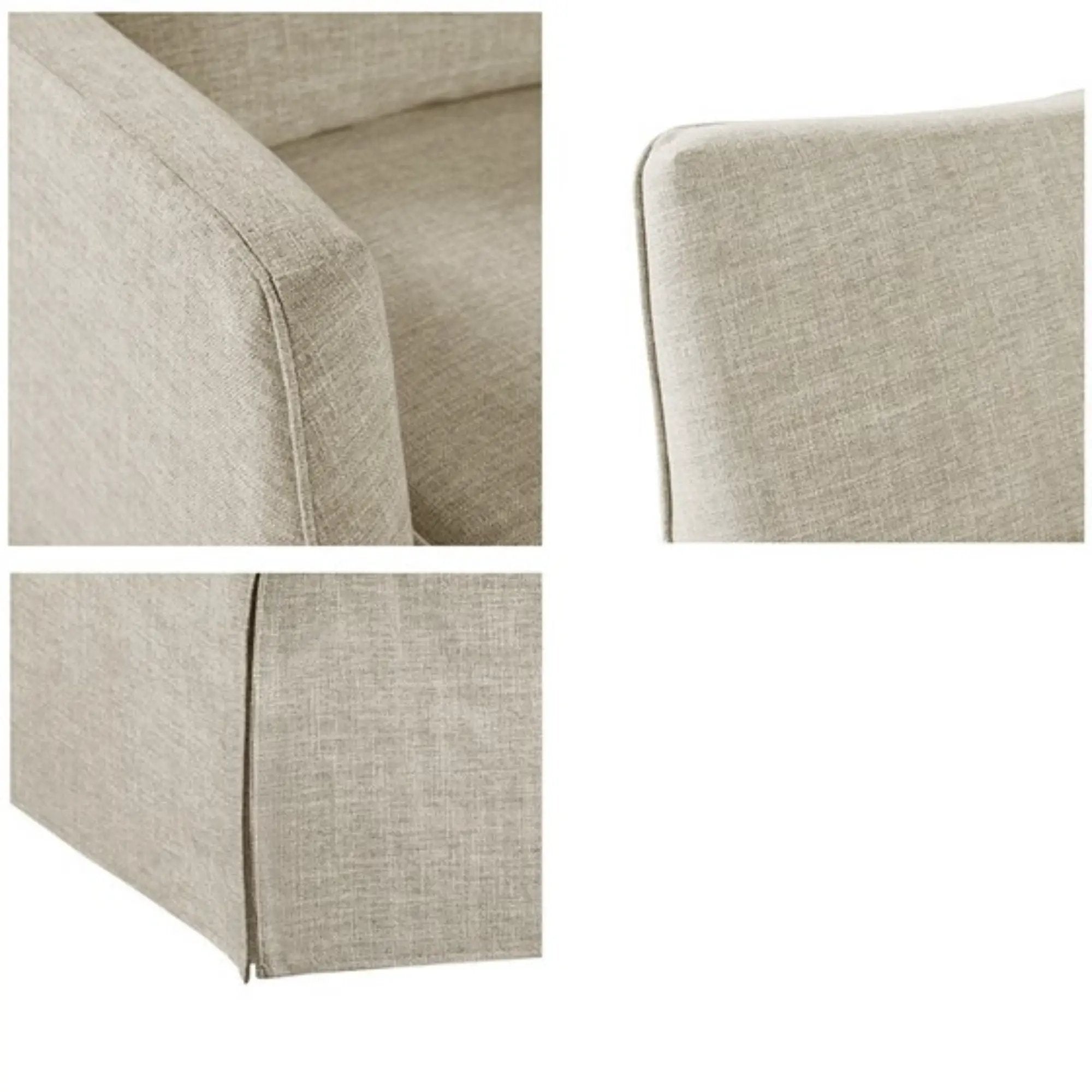 Traditional Design London Skirted Swivel Chair by Unique Piece Furniture
