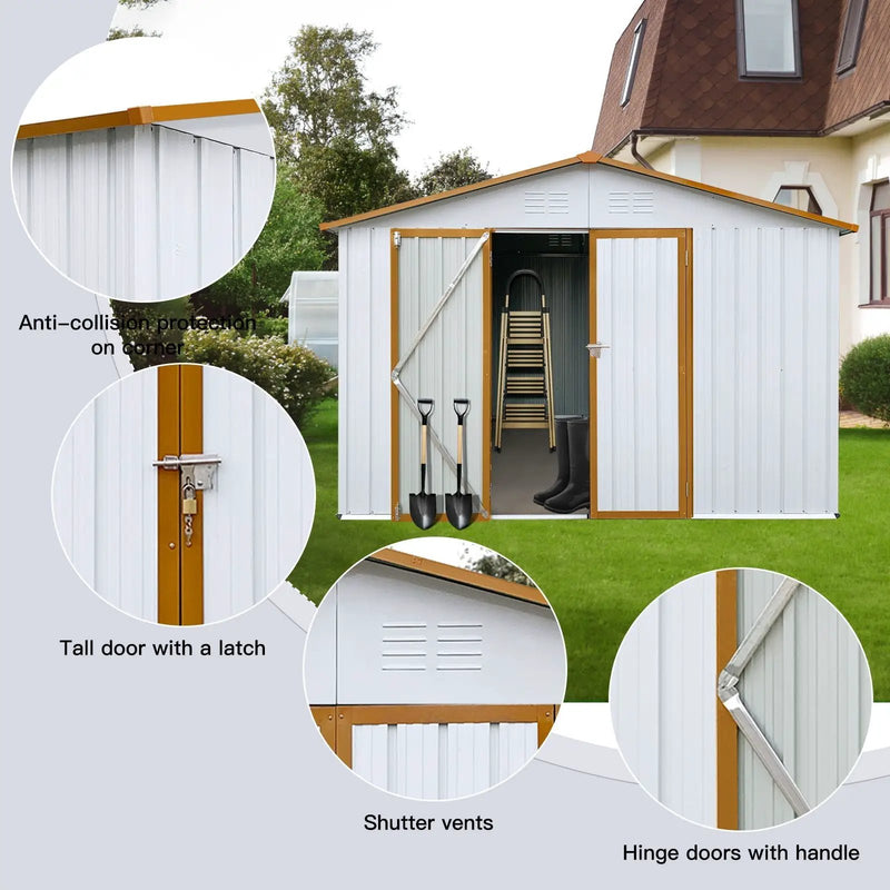 10' x 12' Garden Sheds Outdoor Storage Sheds by HouseOfZazla