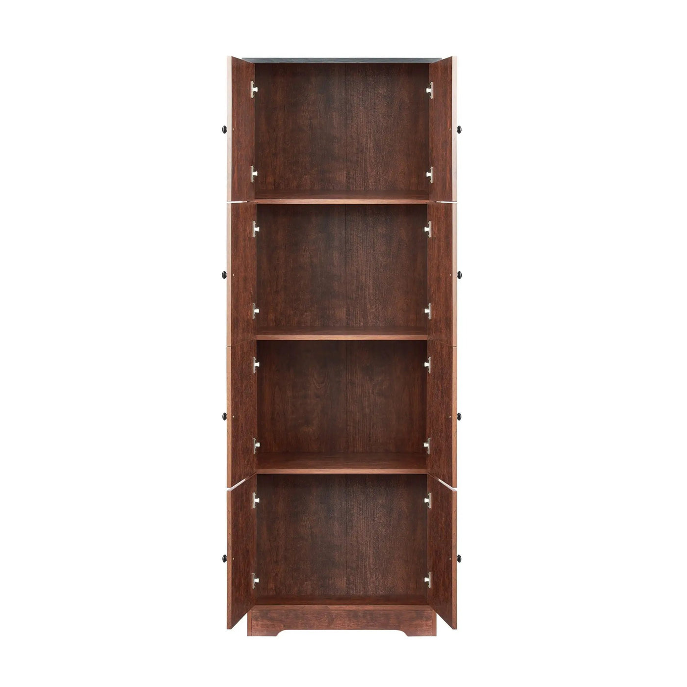 Tall Storage Cabinet With 8 Doors And 4 Shelves, Wall Storage Cabinet For Living Room, Kitchen, Office, Bedroom, Bathroom by HouseOfZazla