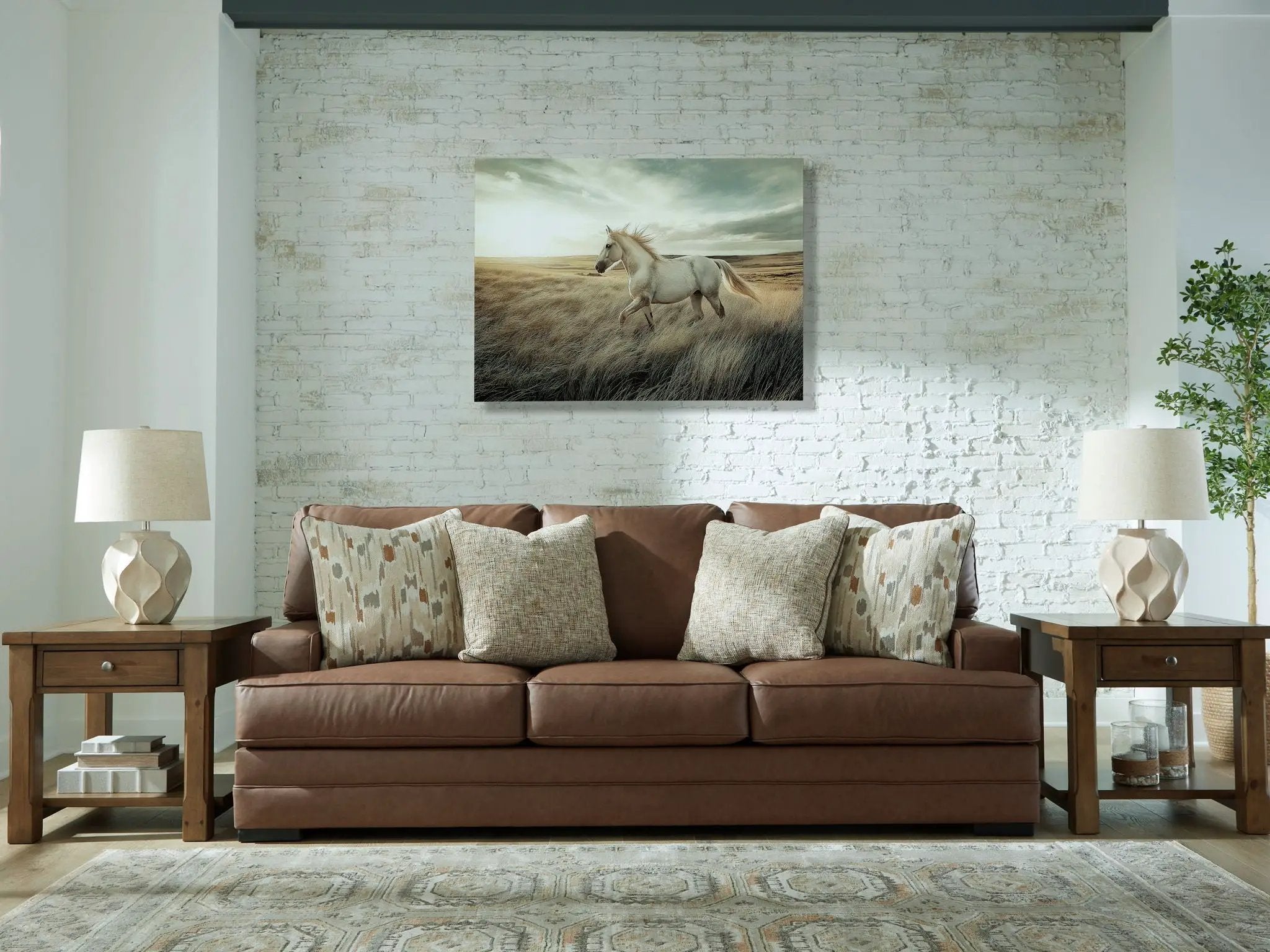 VillaCourt - Sofa - Caramel by Unique Piece Furniture