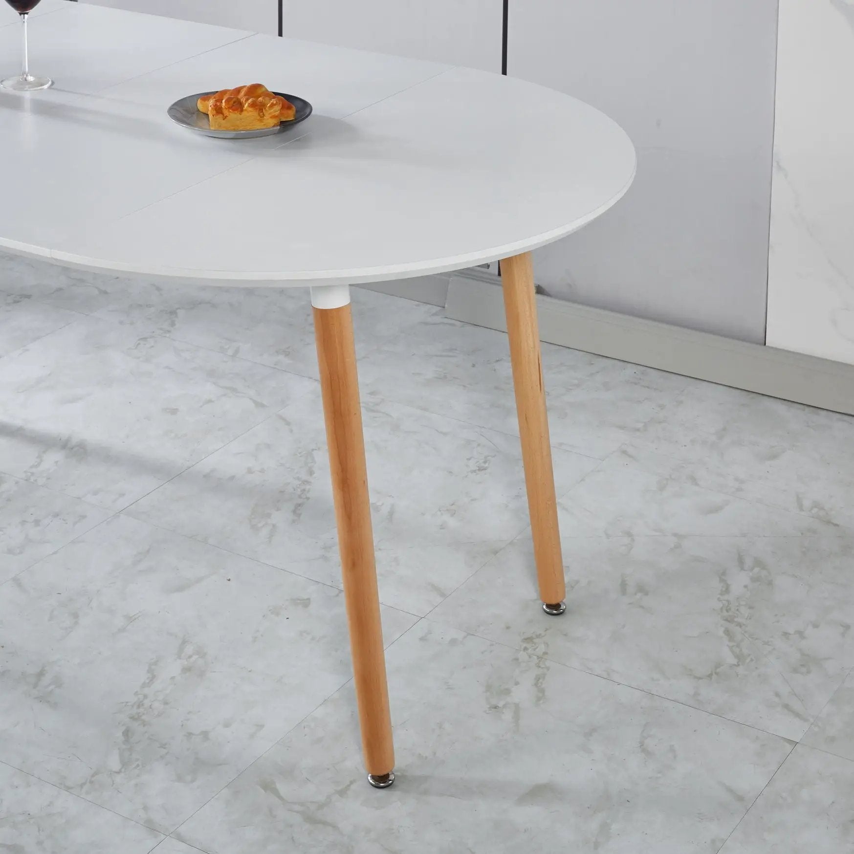 Extensible Table, Dining Table, Office Table, Coffee Table Metal Leg by HouseOfZazla