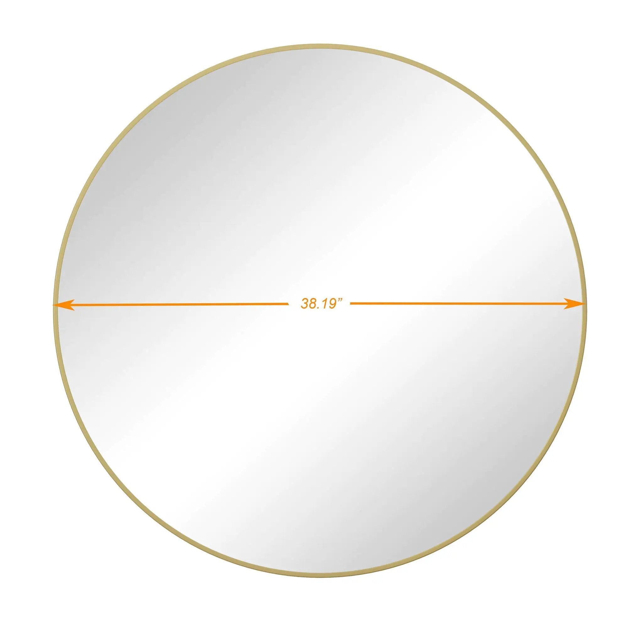 Wall Circular Mirror Metal Framed Mirror Round Vanity Mirror Dressing Mirror, For Bathroom, Living Room, Bedroom Wall Decor by HouseOfZazla