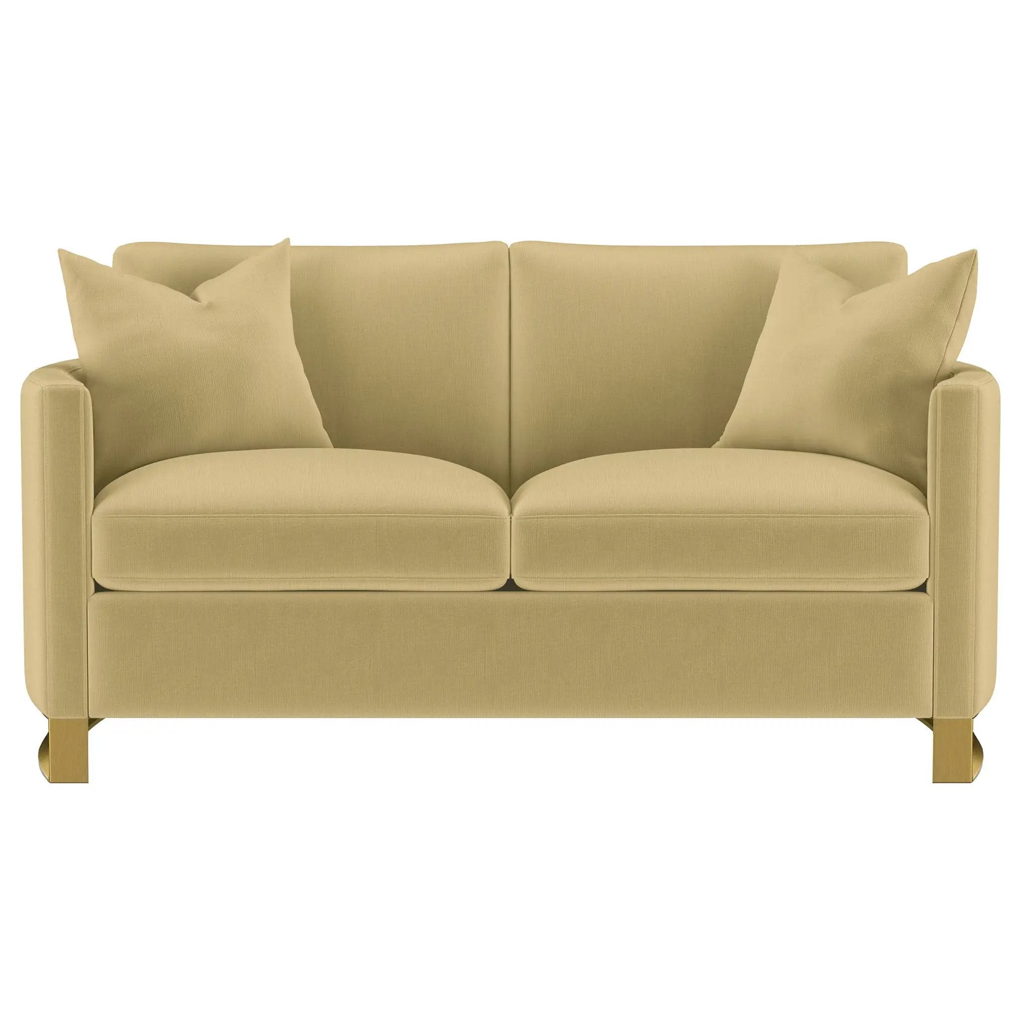 Corliss 2-piece Velvet Upholstered Sofa Set Camel by Unique Piece Furniture