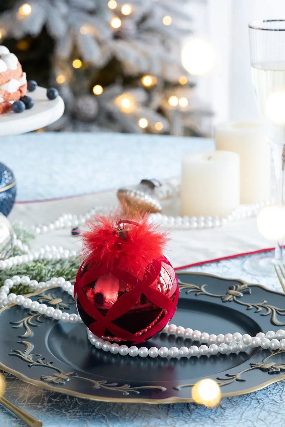 Christmas Ball Ornaments, Decorative Hanging Ball Tree Ornaments For Holiday Party Decorations by Unique Piece Furniture