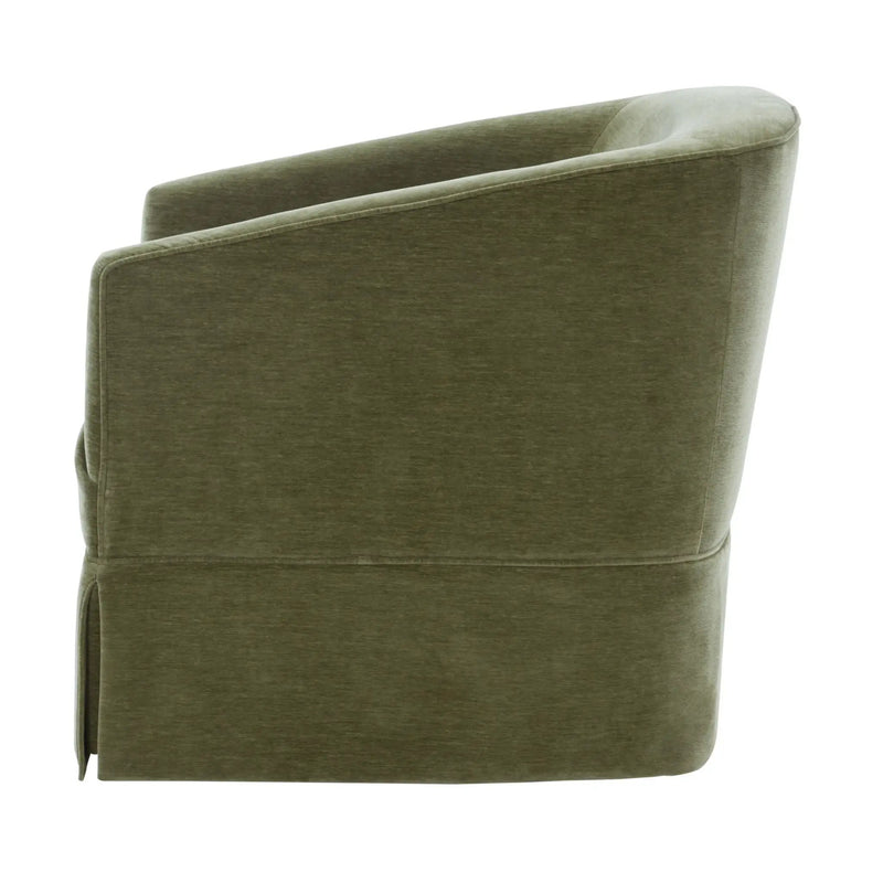 Elm - Skirted Swivel Chair