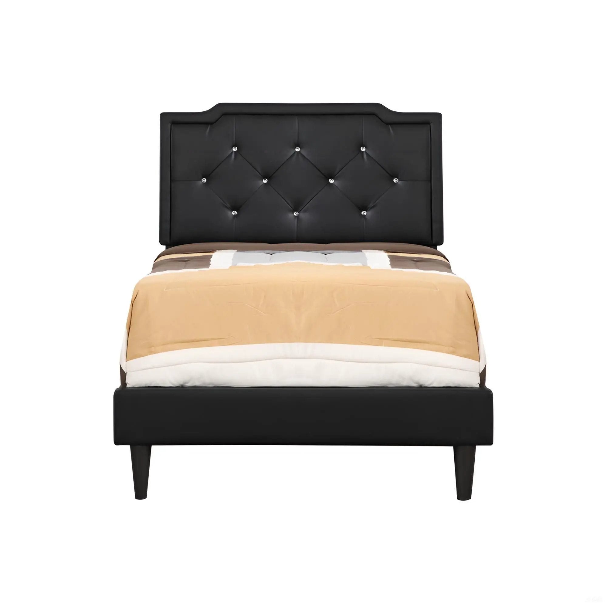 Button Tufted Bed Charming For Cozy Spaces by HouseOfZazla
