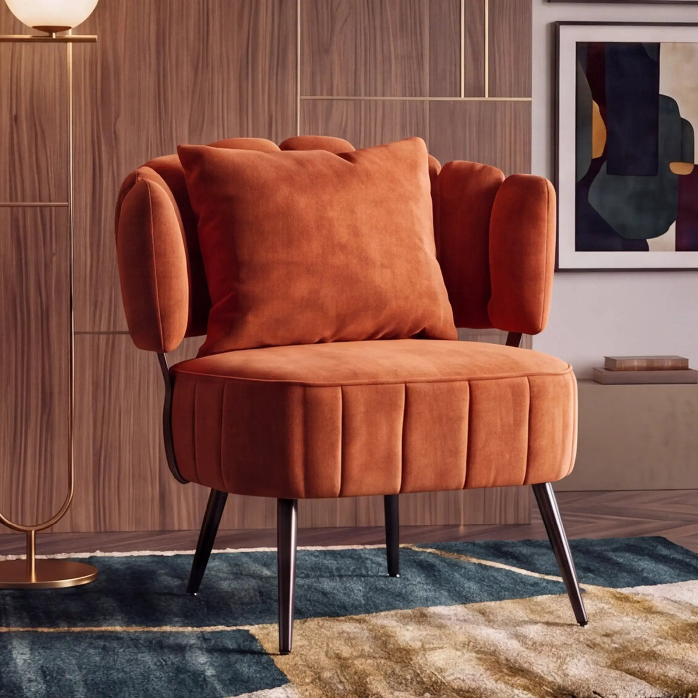 Decorative Armchair With Spring Seat Cushion by HouseOfZazla