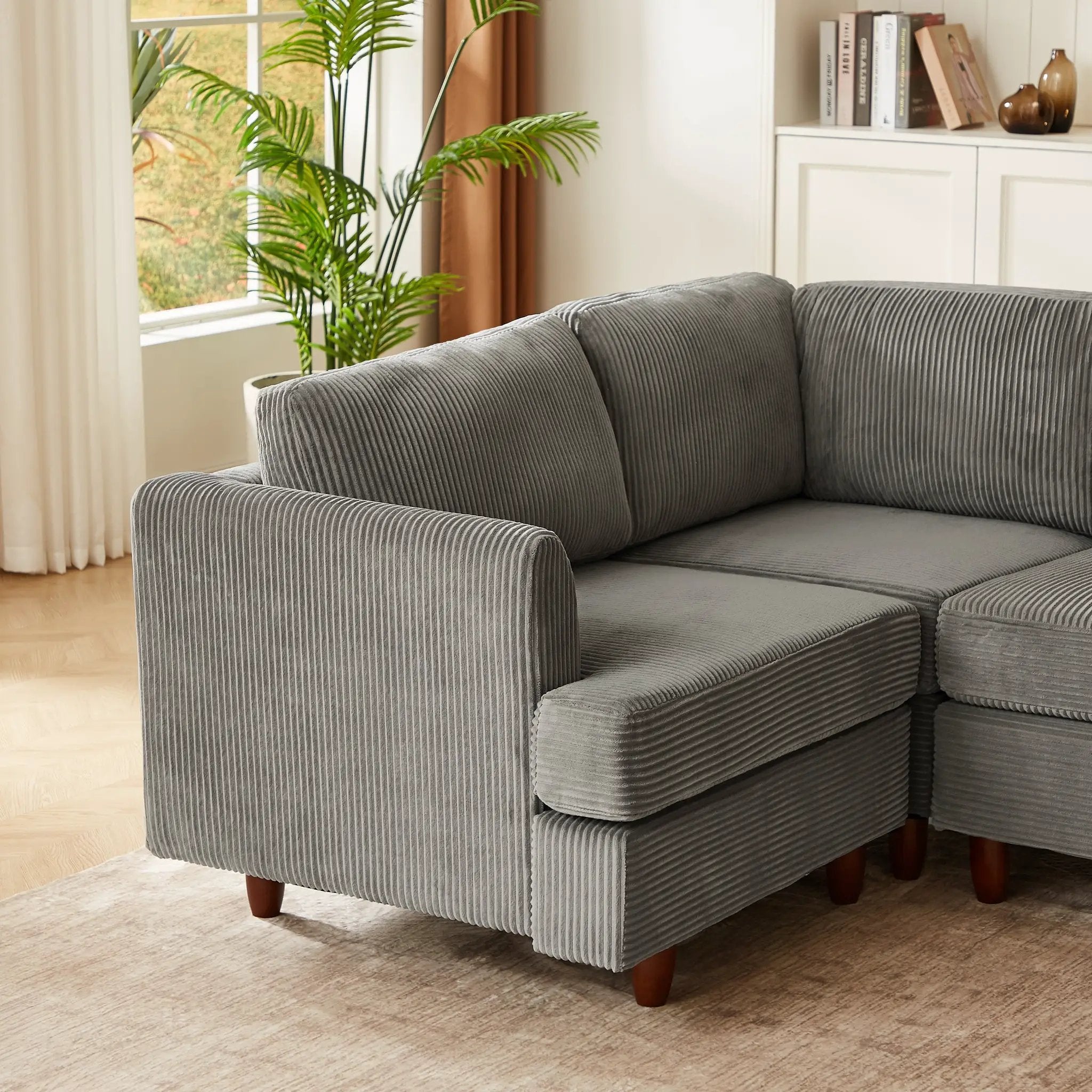 Modern Modular Sectional Couch, 6 Seaters Sleeper Sofa by HouseOfZazla