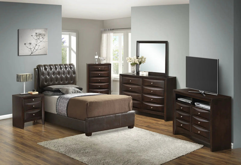 Tufted Upholstered Bed by Unique Piece Furniture