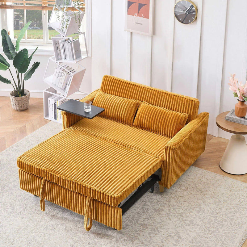 Pull Out Sofa With Movable Tabletop And USB Ports by Unique Piece Furniture