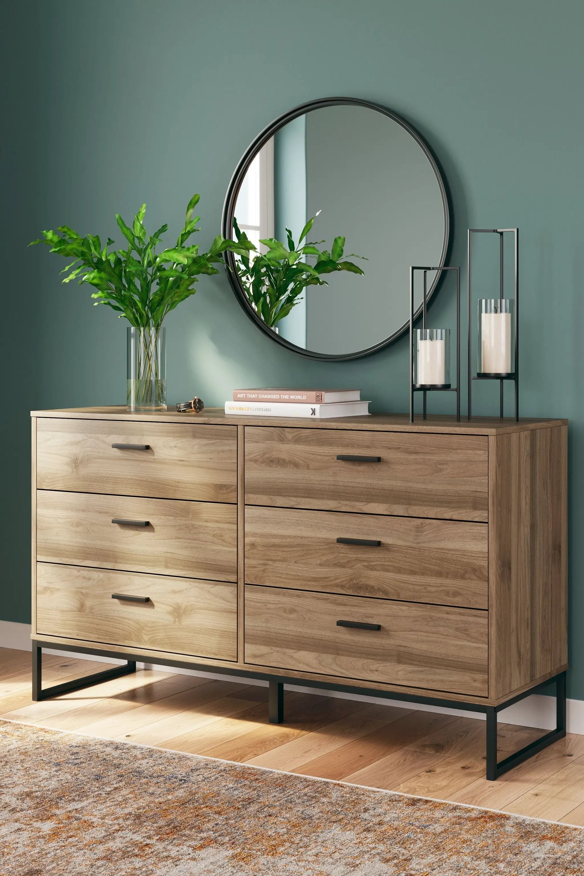 Deanlow - Six Drawer Dresser - Honey by Unique Piece Furniture