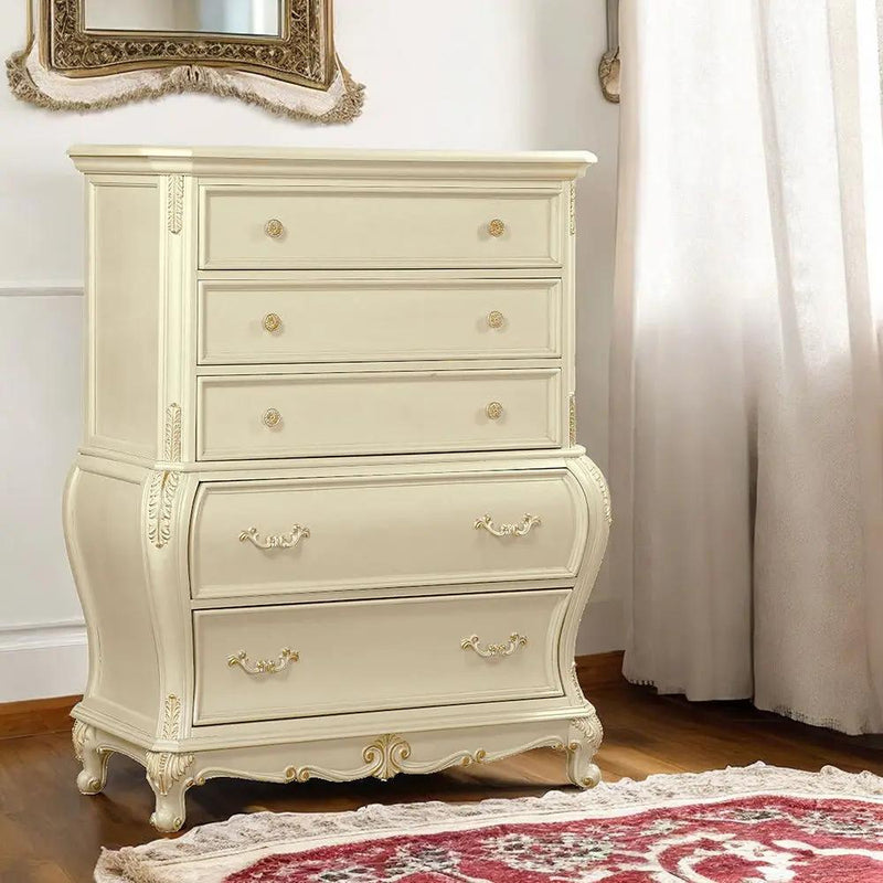 Chantelle - Chest - Pearl White Finish by Unique Piece Furniture