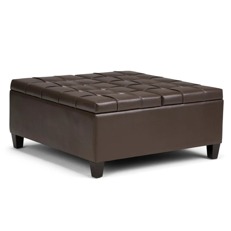 Harrison - Upholstered Coffee Table Storage Ottoman by Unique Piece Furniture